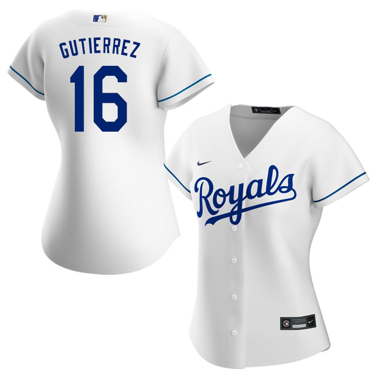 Nike Women #16 Kelvin Gutierrez Kansas City Royals Baseball Jerseys Sale-White